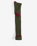 Thumbnail 2 of Barbour Men's Contrast Merino Wool Gun Stockings - Olive/Cranberry