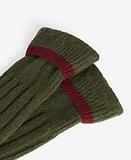 Thumbnail 3 of Barbour Men's Contrast Merino Wool Gun Stockings - Olive/Cranberry