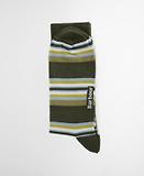 Thumbnail 3 of Barbour Men's Summer Stripe 2 Pack Socks - Olive/Navy Stripe