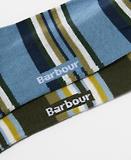 Thumbnail 4 of Barbour Men's Summer Stripe 2 Pack Socks - Olive/Navy Stripe