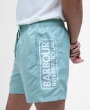 Thumbnail 5 of Barbour International Men's Large Logo Swim Shorts - Granite Green