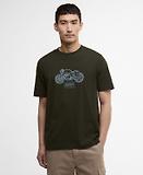 Thumbnail 2 of Barbour International Men's Morris Motorbike Graphic T-Shirt - Sage