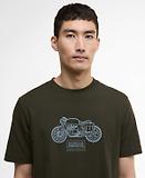 Thumbnail 5 of Barbour International Men's Morris Motorbike Graphic T-Shirt - Sage