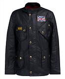 Thumbnail 1 of Barbour International Men's Union Jack Wax Jacket - Black