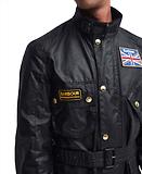 Thumbnail 8 of Barbour International Men's Union Jack Wax Jacket - Black