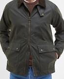 Thumbnail 8 of Barbour Men's Short Bedale Wax Jacket - Fern
