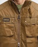 Thumbnail 6 of Barbour International Men's Merton Wax Jacket - Sand