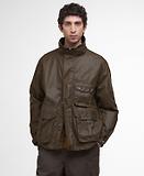 Thumbnail 2 of Barbour Men's Re-Engineered Utility Bedale Wax Jacket - Beech