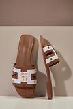 Thumbnail 9 of Holland Cooper Women's Monogram Slides - Tan Canvas