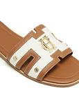 Thumbnail 10 of Holland Cooper Women's Monogram Slides - Tan Canvas