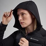 Thumbnail 6 of Montane Women's Composite Hooded Down Jacket - Black