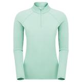 Thumbnail 1 of Montane Women's Dart Zip Neck Long Sleeved Baselayer - Sea Mist