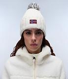 Thumbnail 2 of Napapijri Women's Semiury Bobble Beanie - White Heron