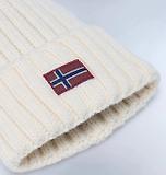 Thumbnail 4 of Napapijri Women's Semiury Bobble Beanie - White Heron