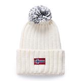 Thumbnail 1 of Napapijri Women's Semiury Bobble Beanie - Beige Dimity