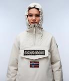 Thumbnail 5 of Napapijri Women's Rainforest Winter Anorak Jacket - Beige Silver