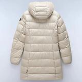 Thumbnail 2 of Napapijri Women's Aerons Rise Hooded Long Puffer Jacket - Beige Silver
