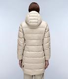 Thumbnail 5 of Napapijri Women's Aerons Rise Hooded Long Puffer Jacket - Beige Silver