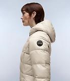 Thumbnail 6 of Napapijri Women's Aerons Rise Hooded Long Puffer Jacket - Beige Silver