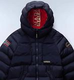 Thumbnail 4 of Napapijri Men's Moesa Hooded Puffer Jacket - Blue Marine