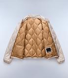 Thumbnail 9 of Napapijri Women's Belle Short Quilted Jacket - Beige Silver