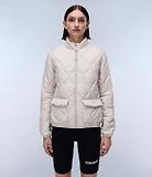 Thumbnail 5 of Napapijri Women's Belle Short Quilted Jacket - Beige Silver