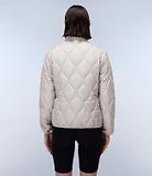 Thumbnail 7 of Napapijri Women's Belle Short Quilted Jacket - Beige Silver