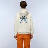 Thumbnail 3 of Napapijri Men's Fiemme Printed Hoody - Beige Dimity