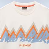 Thumbnail 6 of Napapijri Men's Fiemme Printed T-Shirt - Beige Dimity