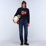 Thumbnail 4 of Napapijri Men's Mura Crew Neck Sweater - Blue Marine