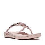 Thumbnail 5 of FitFlop Women's SOLAY Mixed-Crystal Toe-Post Sandals - Nude Rose