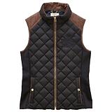 Thumbnail 1 of Joules Women's Braemar Luxe Showerproof Diamond Quilted Gilet - Navy Blue