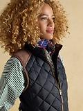 Thumbnail 5 of Joules Women's Braemar Luxe Showerproof Diamond Quilted Gilet - Navy Blue