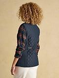 Thumbnail 3 of Joules Women's Minx Showerproof Diamond Quilted Gilet - Navy Blue