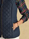 Thumbnail 5 of Joules Women's Minx Showerproof Diamond Quilted Gilet - Navy Blue