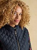 Thumbnail 7 of Joules Women's Minx Showerproof Diamond Quilted Gilet - Navy Blue