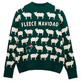 Thumbnail 1 of Joules Women's Fleece Navidad Intarsia Christmas Jumper - Green
