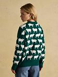 Thumbnail 3 of Joules Women's Fleece Navidad Intarsia Christmas Jumper - Green