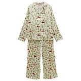 Thumbnail 1 of Joules Women's Bonnie Satin Pyjama Set - Cream/Land Rover