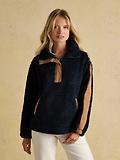 Thumbnail 2 of Joules Women's Tilly Quarter Zip Borg Fleece - Navy