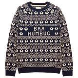 Thumbnail 1 of Joules Men's Baa Humbug Crew Neck Jumper - Navy