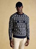 Thumbnail 2 of Joules Men's Baa Humbug Crew Neck Jumper - Navy