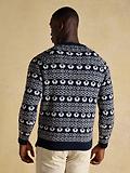 Thumbnail 3 of Joules Men's Baa Humbug Crew Neck Jumper - Navy