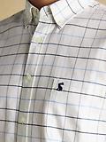 Thumbnail 7 of Joules Men's Oxford Classic Fit Long Sleeve Cotton Shirt - White Blue Check