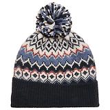 Thumbnail 1 of Joules Women's Kara Fairisle Bobble Beanie Hat - Navy
