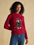 Thumbnail 4 of Joules Women's Dachshund Jumper - Red