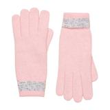 Thumbnail 1 of Joules Women's Caversham Stripe Knitted Gloves - Pink/Grey