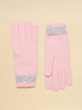 Thumbnail 2 of Joules Women's Caversham Stripe Knitted Gloves - Pink/Grey