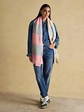 Thumbnail 2 of Joules Women's Popley Stripe Scarf - Pink/Grey