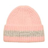 Thumbnail 1 of Joules Women's Caversham Stripe Beanie Hat - Pink/Grey